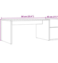 Couchtisch Altholz-Optik 90x45x35 cm Holzwerkstoff