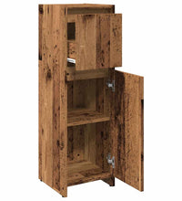 Badschrank Altholz-Optik 30x30x95 cm Holzwerkstoff