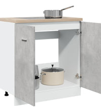 Spülenunterschrank Betongrau 80x46x81,5 cm Holzwerkstoff