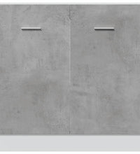 Spülenunterschrank Betongrau 80x46x81,5 cm Holzwerkstoff