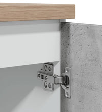 Spülenunterschrank Betongrau 80x46x81,5 cm Holzwerkstoff