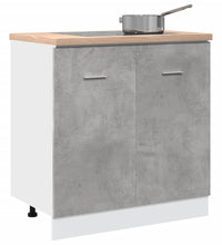 Spülenunterschrank Betongrau 80x46x81,5 cm Holzwerkstoff