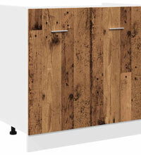 Spülenunterschrank Altholz-Optik 80x46x81,5 cm Holzwerkstoff