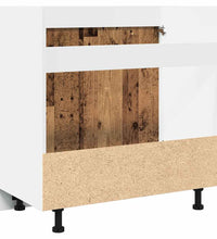 Spülenunterschrank Altholz-Optik 80x46x81,5 cm Holzwerkstoff