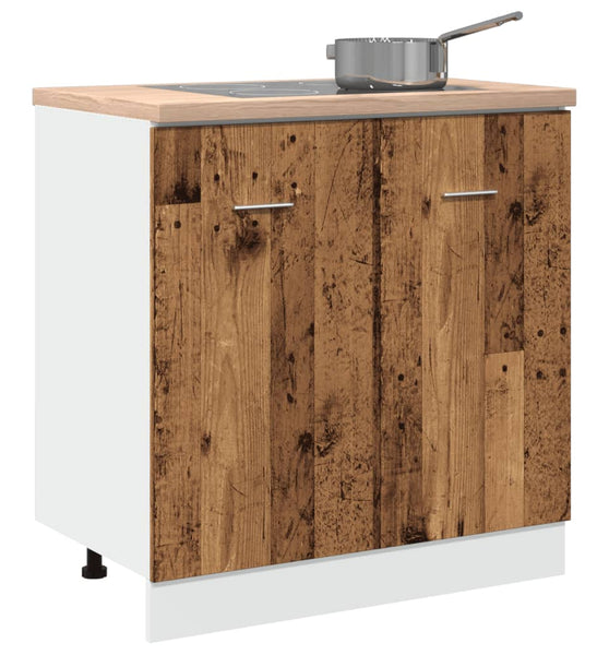 Spülenunterschrank Altholz-Optik 80x46x81,5 cm Holzwerkstoff