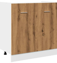 Spülenunterschrank Artisan-Eiche 80x46x81,5 cm Holzwerkstoff