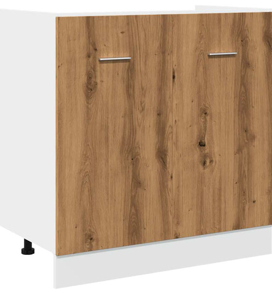 Spülenunterschrank Artisan-Eiche 80x46x81,5 cm Holzwerkstoff