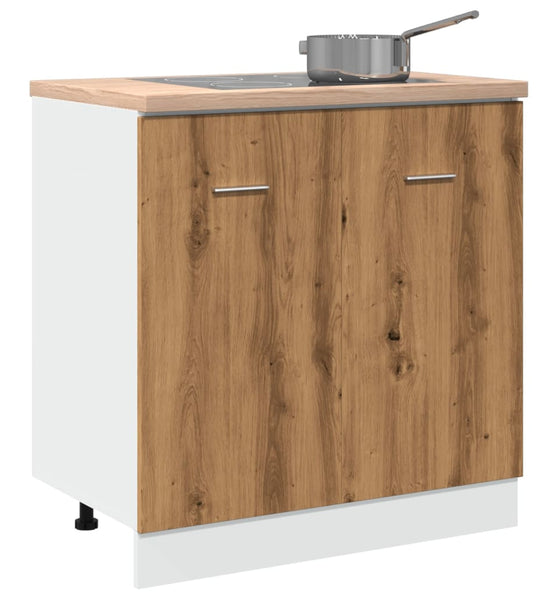 Spülenunterschrank Artisan-Eiche 80x46x81,5 cm Holzwerkstoff