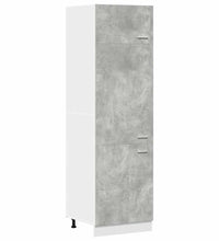 Kühlumbauschrank Betongrau 60x57x207 cm Holzwerkstoff