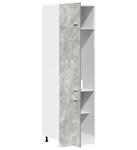 Kühlumbauschrank Betongrau 60x57x207 cm Holzwerkstoff