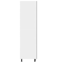 Kühlumbauschrank Betongrau 60x57x207 cm Holzwerkstoff