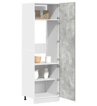 Kühlumbauschrank Betongrau 60x57x207 cm Holzwerkstoff