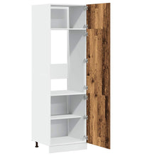 Kühlumbauschrank Altholz-Optik 60x57x207 cm Holzwerkstoff