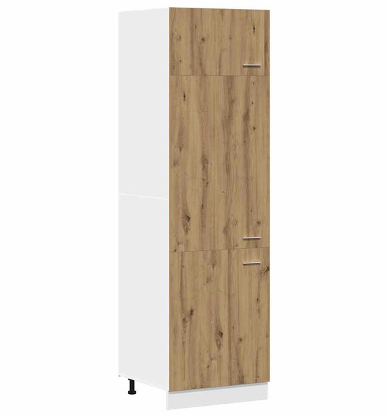 Kühlumbauschrank Artisan-Eiche 60x57x207 cm Holzwerkstoff