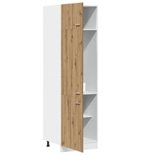 Kühlumbauschrank Artisan-Eiche 60x57x207 cm Holzwerkstoff
