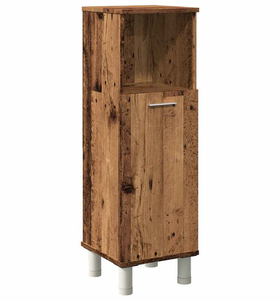 Badschrank Altholz-Optik 30x30x95 cm Holzwerkstoff