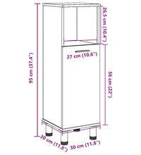 Badschrank Artisan-Eiche 30x30x95 cm Holzwerkstoff