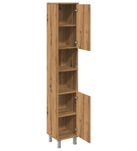 Badschrank Artisan-Eiche 30x30x179 cm Holzwerkstoff