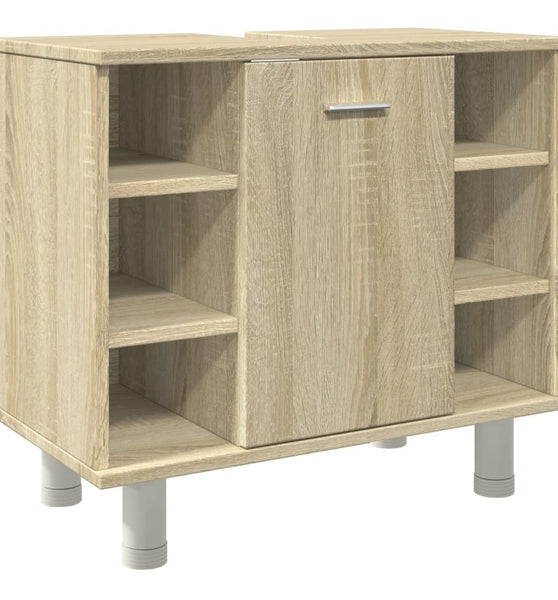 Badezimmerschrank Sonoma-Eiche 60x32x53,5 cm Holzwerkstoff