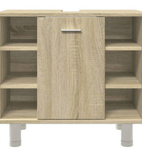 Badezimmerschrank Sonoma-Eiche 60x32x53,5 cm Holzwerkstoff