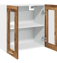 Küchen-Wandschrank mit Glastüren Altholz-Optik 60x31x60 cm