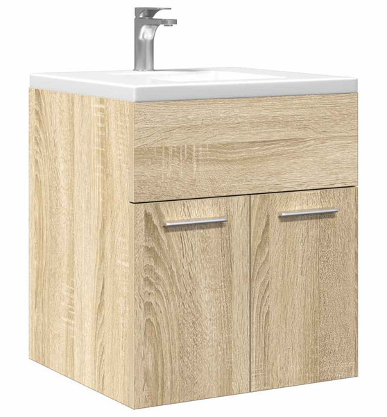 Waschbeckenschrank Sonoma-Eiche 41x38,5x46 cm Holzwerkstoff