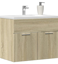 Waschbeckenunterschrank Sonoma-Eiche 60x38,5x46cm Holzwerkstoff