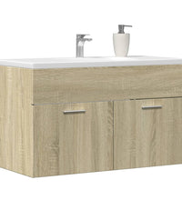 Waschbeckenunterschrank Sonoma-Eiche 80x38,5x46cm Holzwerkstoff