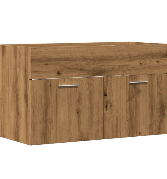 Waschbeckenunterschrank Artisan-Eiche 80x38,5x46 Holzwerkstoff