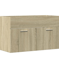 Waschbeckenunterschrank Sonoma-Eiche 90x38,5x46 Holzwerkstoff