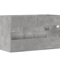 Waschbeckenunterschrank Betongrau 90x38,5x46 Holzwerkstoff