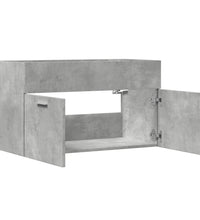 Waschbeckenunterschrank Betongrau 90x38,5x46 Holzwerkstoff