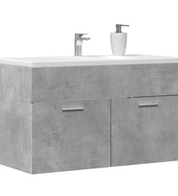 Waschbeckenunterschrank Betongrau 90x38,5x46 Holzwerkstoff
