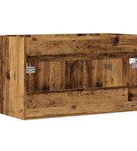 Waschbeckenunterschrank Altholz-Optik 90x38,5x46 Holzwerkstoff