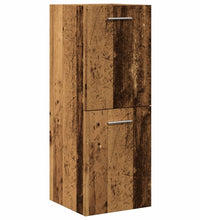 Bad-Hängeschrank Altholz-Optik 30x30x80 cm Holzwerkstoff