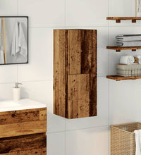 Bad-Hängeschrank Altholz-Optik 30x30x80 cm Holzwerkstoff