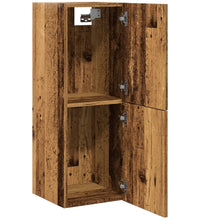 Bad-Hängeschrank Altholz-Optik 30x30x80 cm Holzwerkstoff