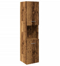 Bad-Hängeschrank Altholz-Optik 30x30x130 cm Holzwerkstoff