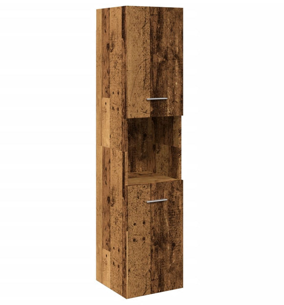 Bad-Hängeschrank Altholz-Optik 30x30x130 cm Holzwerkstoff