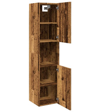 Bad-Hängeschrank Altholz-Optik 30x30x130 cm Holzwerkstoff