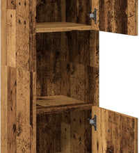 Bad-Hängeschrank Altholz-Optik 30x30x130 cm Holzwerkstoff