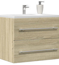 Waschbeckenunterschrank Sonoma-Eiche 60x38,5x48cm Holzwerkstoff