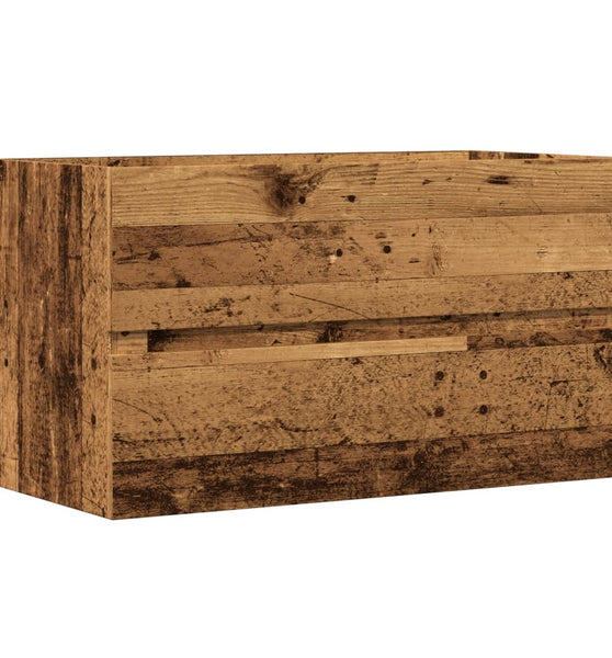 Bad-Hängeschrank Altholz-Optik 80x38,5x45 cm Holzwerkstoff