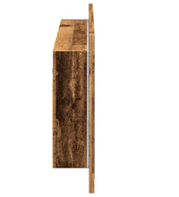 LED-Spiegelschrank Altholz-Optik 90x12x45 cm Holzwerkstoff