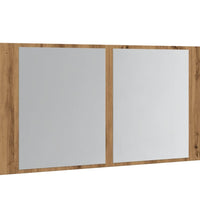 LED-Spiegelschrank Artisan-Eiche 90x12x45 cm Holzwerkstoff