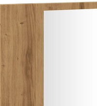 LED-Spiegelschrank Artisan-Eiche 90x12x45 cm Holzwerkstoff