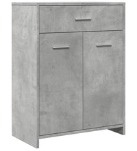 Badezimmerschrank Betongrau 60x33x80 cm Holzwerkstoff