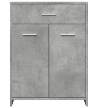 Badezimmerschrank Betongrau 60x33x80 cm Holzwerkstoff