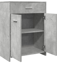 Badezimmerschrank Betongrau 60x33x80 cm Holzwerkstoff
