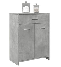 Badezimmerschrank Betongrau 60x33x80 cm Holzwerkstoff